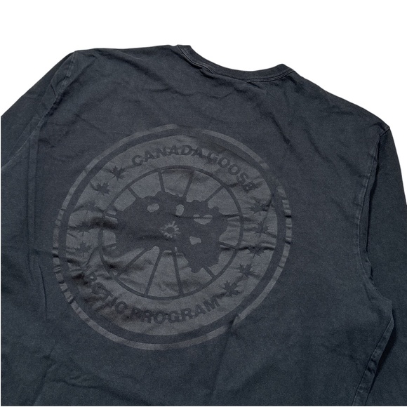 Canada Goose Gladstone Staff Uniform Big Logo Crewneck L/S T Shirt Mens 2XL - Picture 5 of 11